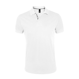 Рубашка поло мужская "Portland Men" белый, серый_S, 100% х/б, 200г/м2 Рубашка поло мужская "Portland Men" белый, серый_S, 100% х/б, 200г/м2