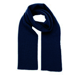 Шарф вязаный  двойной "WIND SCARF"_черный