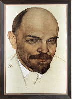 Портрет Ленина В. И. 35х50 см, рама под орех