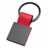 Брелок "Магия черного" квадратный; красный; 7,3х3 см; металл, иск. кожа