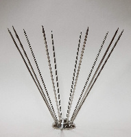 Флагшток настольный стальной хромированный, 10 штоков