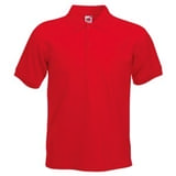 Поло "Slim Fit Polo", красный_XL, 97% х/б, 3% эластан, 220 г/м2