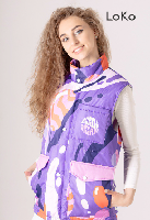 Жилет Хайк на синтепоне унисекс, с полной запечаткой