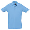 Рубашка поло мужская SPRING II,голубой,S,100% хлопок, 210/м2 Рубашка поло мужская SPRING II,голубой,S,100% хлопок, 210/м2