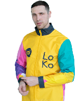 Ветровка Дилан Лайт без капюшона унисекс, с полной запечаткой Ветровка Дилан Лайт без капюшона унисекс, с полной запечаткой