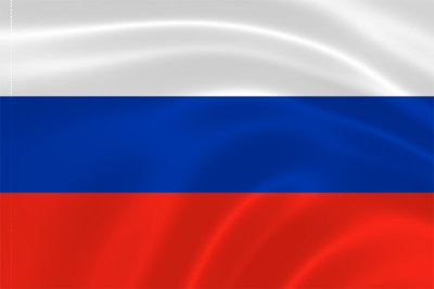 Знамя двухстороннее без бахромы и кистей размер 100х150см