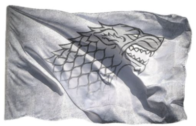 Флаг Старков Игра Престолов 100х150 см