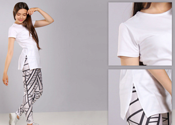 Футболка Асана женская однотонная Футболка Асана женская однотонная