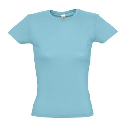 Футболка женская MISS, бирюзовый, L, 100% хлопок, 150 г/м2