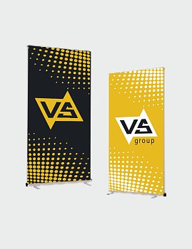 ROLL UP стенд DOUBLE CLASSIC (Двусторонний капля) размер 85х200 (без полотна)