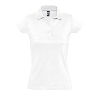 Поло &quot;Prescott Women&quot;, белый_2XL, 100% х/б, 170г/м2