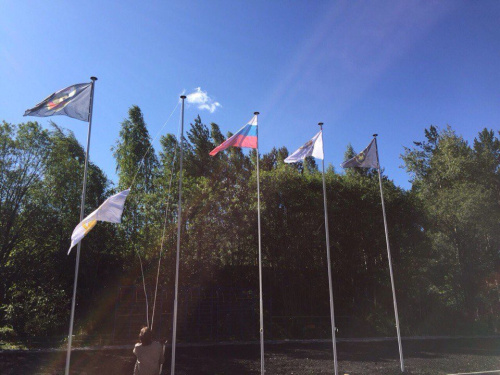 Флагшток уличный стационарный ЭКОНОМ СТАНДАРТ 7 метров